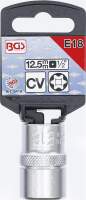 Steckschlüssel-Einsatz E-Profil | Antrieb Innenvierkant 12,5 mm (1/2") | SW E18