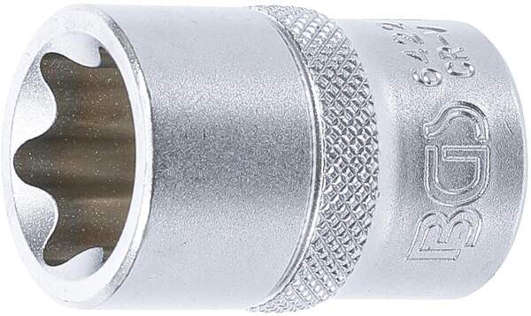Steckschlüssel-Einsatz E-Profil | Antrieb Innenvierkant 12,5 mm (1/2") | SW E22