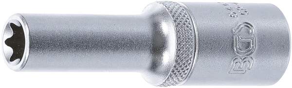 Steckschlüssel-Einsatz E-Profil, tief | Antrieb Innenvierkant 12,5 mm (1/2") | SW E12