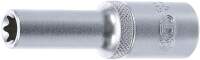 Steckschlüssel-Einsatz E-Profil, tief | Antrieb Innenvierkant 12,5 mm (1/2") | SW E12