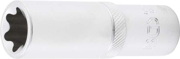 Steckschlüssel-Einsatz E-Profil, tief | Antrieb Innenvierkant 12,5 mm (1/2") | SW E20