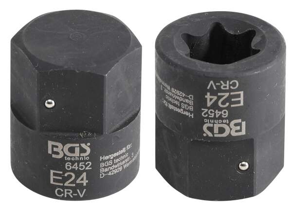 Bremssattel-Einsatz | E-Profil (für Torx) | für MAN TGA | Antrieb Außensechskant 30 mm | SW E24