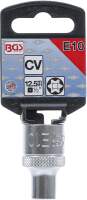 Steckschlüssel-Einsatz E-Profil | Antrieb Innenvierkant 12,5 mm (1/2") | SW E10