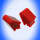 ANSCHLAGGUMMI ACHSANSCHLAGGUMMI PAAR UNIVERSAL 62 x 60 x 76 mm rot GM-Style Federwegbegrenzer