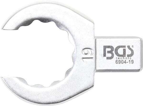Einsteck-Ringschlüssel | offen | 19 mm | Aufnahme 9 x 12 mm