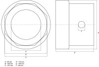 Nabenmuttern-Schlüssel | Achtkant | für R.O.R. Anhänger | SW 127 mm