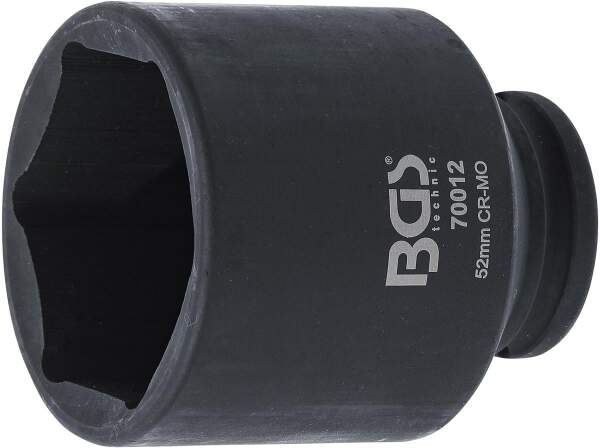 Kraft-Steckschlüssel-Einsatz Sechskant | Antrieb Innenvierkant 12,5 mm (1/2") | SW 52 mm