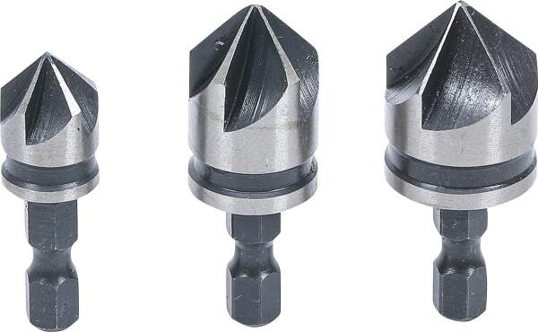 Senker-Bit-Satz | HSS | Antrieb 6,3 mm (1/4") | 12 - 16 - 19 mm | 3-tlg.