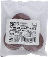 Schleifblatt-Satz für Exzenterschleifer | Ø 30 mm | K 60 - 80 - 120 | 30-tlg.