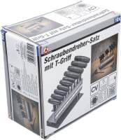 Schraubendreher-Satz mit T-Griff | Zollmaße | Innensechskant 3/32" - 3/8" | 10-tlg.