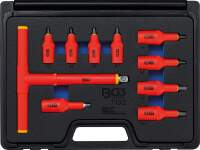 VDE-Bit-Einsatz-Satz | Antrieb Innenvierkant 10 mm (3/8") / 12,5 mm (1/2") | Innensechskant 4 - 10 mm | 10-tlg.