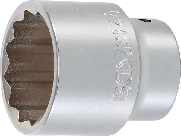 Steckschlüssel-Einsatz Zwölfkant | Antrieb Innenvierkant 20 mm (3/4") | SW 46 mm