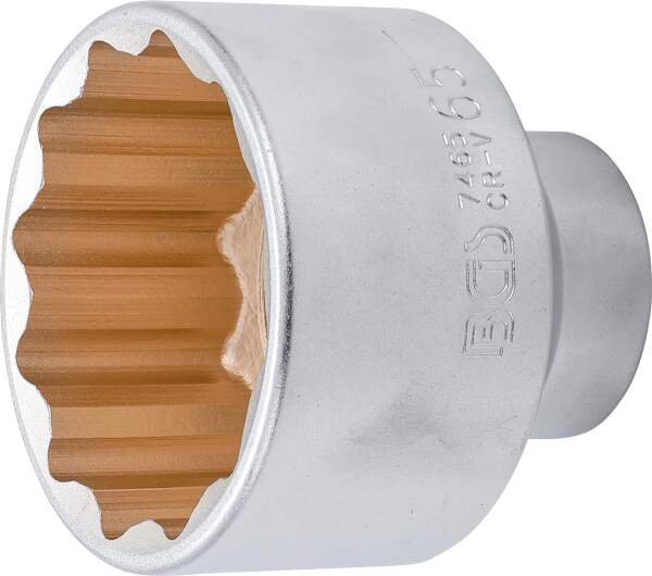 Steckschlüssel-Einsatz Zwölfkant | Antrieb Innenvierkant 20 mm (3/4") | SW 65 mm