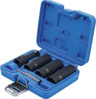 Kraft-Spezial-Steckschlüssel-Wendeeinssatz-Satz | Sechskant & Schraubendreher 17 - 19 - 21 mm | 12,5 mm (1/2") | 3-tlg.