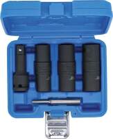 Kraft-Spezial-Steckschlüssel-Wendeeinssatz-Satz | Sechskant & Schraubendreher 17 - 19 - 21 mm | 12,5 mm (1/2") | 3-tlg.