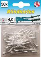 Blindnieten-Sortiment | Ø 4,0 mm | 50-tlg.