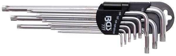Winkelschlüssel-Satz | extra lang | TS-Profil (für Torx Plus) TS10 - TS50 | 9-tlg.
