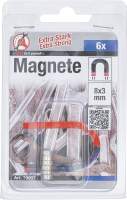 Magnet-Satz | extra stark | Ø 8 mm | 6-tlg.