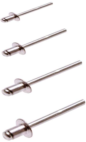 Blindnieten-Sortiment | Aluminium | 2,4 - 4,8 mm | 400-tlg.