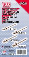 Blindnieten-Sortiment | Aluminium | 2,4 - 4,8 mm | 400-tlg.