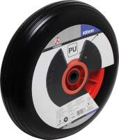 Schubkarrenrad | PU, rot/schwarz | 400 mm