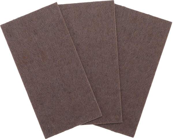 Filzgleiter | Platten | braun | 100 x 200 mm | 3-tlg.