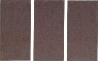 Filzgleiter | Platten | braun | 100 x 200 mm | 3-tlg.