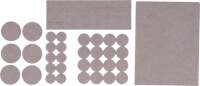 Filzgleiter-Satz | beige | 38-tlg.