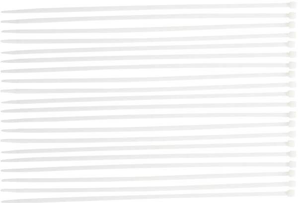 Kabelbinder-Sortiment | weiß | 8,0 x 600 mm | 20-tlg.