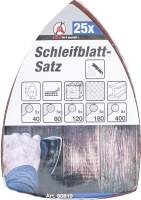 Schleifblatt-Satz für Multischleifer | 145x100 mm | K 40 - 400 | 25-tlg.