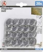 Filzgleiter-Satz | gestiftet | Ø 24 mm | 20-tlg.