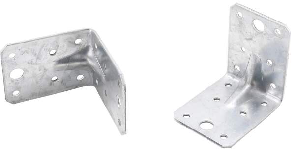 Winkelverbinder | mit Sicke | 70 x 70 x 55 x 2,5 mm | Spar-Pack | 25 Stück