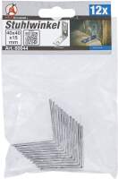 Stuhlwinkel | 40 x 40 x 15 mm | 12-tlg.