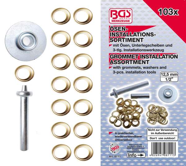 Ösen-Installations-Sortiment | 103-tlg.