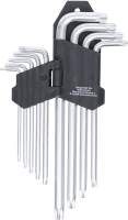 Winkelschlüssel-Satz | lang | T-Profil (für Torx) T10 - T50 | 9-tlg.