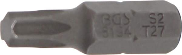 Bit | Antrieb Außensechskant 6,3 mm (1/4") | T-Profil (für Torx) T27