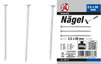 Nägel-Sortiment | 200 g | 2,5 x 50 mm