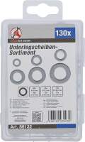 Unterlegscheiben-Sortiment | Ø 4 - 12 mm (innen) | 130-tlg.