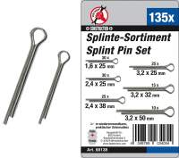 Splinte-Sortiment | Ø 1,6 - 3,2 mm | 135-tlg.