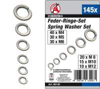 Federringe-Sortiment | M4 - M12 | 145-tlg.