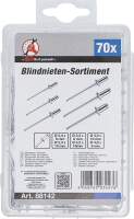 Blindnieten-Sortiment | Ø 2,4 - 4,8 mm | 70-tlg.