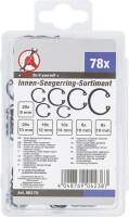 Innen-Seegerring-Sortiment  (Sprengringe) | Ø 8 - 19 mm | 78-tlg.