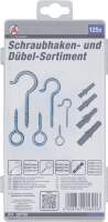 Schraubhaken- und Dübel-Sortiment | 125-tlg.