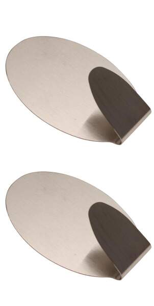 Edelstahl-Klebehaken | 35 x 50 mm | 1,0 kg | 2-tlg.