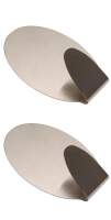 Edelstahl-Klebehaken | 35 x 50 mm | 1,0 kg | 2-tlg.
