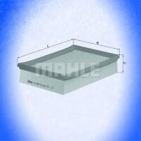 MAHLE LUFTFILTER / MOTORLUFTFILTER NEU LX 435/1 LX435 LX...