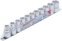 Steckschlüssel-Einsatz-Satz, Sechskant | Antrieb Innenvierkant 12,5 mm (1/2") | SW 10 - 21 mm | 11-tlg.
