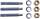 AUSPUFFKRÜMMER STEHBOLZEN Gewinde 3/8"-16 für diverse GM Fahrzeuge 62-96 63 mm Chevrolet Pontiac Hosenrohr Abgasflansch Stehbolzen und Mutter