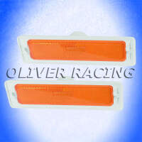 BLINKER VORNE BLINKERGLAS SET GELB Chevrolet Nova 70 71 72 73 74 1970 1971 1972