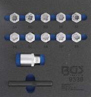 Werkstattwageneinlage 1/6: Felgenschloss-Werkzeug-Satz...